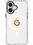 Apple iPhone 16 Galatasaray Magsafe Parçalı Logo Şeffaf Telefon Kılıfı 1