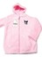 Kız Çocuk Kapşonlu Peluş Hırka Açık Pembe 1