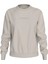 Kadın Yazı Logo Sweatshirt - Krem 1