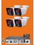 Kaızen 4'lü 5 Mpfull Hd 4 Girişli Yüz ve Araç Tanıma Özellikli Güvenlik Kamera Seti 1
