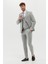 Erkek Ekstra Slim Fit Yelekli Takım Elbise - Gri 2