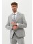 Erkek Ekstra Slim Fit Yelekli Takım Elbise - Gri 5