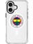 Apple iPhone 16 Fenerbahçe Magsafe Logo Şeffaf Telefon Kılıfı 1