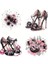 Major Selection 2025 Temalı Vintage Y2K Pink Black Lover 20'li Sticker Set 4