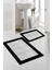 Dijital Baskı Modern Banyo Halısı Ikili Banyo Paspası RVG5-FNL475 100 x 60+60 x 50 cm 1