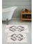 Dijital Baskı Modern Banyo Halısı Ikili Banyo Paspası LNA5-0729 100 x 60+60 x 50 cm 1