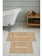 Dijital Baskı Modern Banyo Halısı Ikili Banyo Paspası LNA5290 100 x 60+60 x 50 cm 1