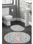 Dijital Baskı Modern Banyo Halısı Ikili Banyo Paspası LNA5-HY903 100 x 60+60 x 50 cm 1