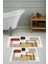 Dijital Baskı Modern Banyo Halısı Ikili Banyo Paspası LNA5-0584 100 x 60+60 x 50 cm 1