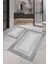 Dijital Baskı Modern Banyo Halısı Ikili Banyo Paspası LNA5-1765 100 x 60+60 x 50 cm 1