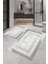 Dijital Baskı Modern Banyo Halısı Ikili Banyo Paspası LNA5-0752 100 x 60+60 x 50 cm 1