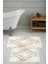 Dijital Baskı Modern Banyo Halısı Ikili Banyo Paspası LNA5-0769 100 x 60+60 x 50 cm 1