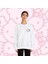 Sueso Store Hello Kitty Yazılı Unisex Nakışlı Y2K Beyaz Sweatshirt 5