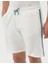 Erkek Ekru Slim Fit Örme Şort 50262649-VR019 6