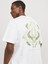 Jorporto Pattern Tee Ss Crew Neck Erkek Beyaz Tshirt 12273694-01 2