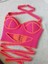 Vip Handmade Pembe- Turuncu Crop Top Büstiyer 5