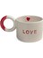 Love Yazı Kalp Doku Serami Kupa 2