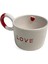 Love Yazı Kalp Doku Serami Kupa 5