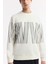 Erkek Ekru Bisiklet Yaka Baskılı Bi Stretch Interlok Sweatshirt A51y1227 2