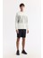 Erkek Ekru Bisiklet Yaka Baskılı Bi Stretch Interlok Sweatshirt A51y1227 5