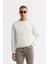 Erkek Ekru Bisiklet Yaka Baskılı Bi Stretch Interlok Sweatshirt A51y1204 1