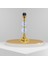 Ekru Kadife Abajur Kumaş Kordon Süsleme Gold Kristal Ayak AB0872 3