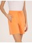 Kadın Turuncu Comfort Fit Örme Şort 50269445-VR051 6