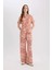 Regular Fit Geniş Bol Paça Desenli Pantolon D4631AX25SP 3