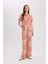 Regular Fit Geniş Bol Paça Desenli Pantolon D4631AX25SP 4