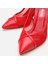 01AYH307410A750 KIRMIZI Kadın Fileli Stiletto 3