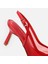01AYH307410A750 KIRMIZI Kadın Fileli Stiletto 5