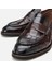 Masters 02AYH305260A480 Deri Kahve Erkek Kroko Desenli Loafer 4
