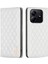 Xiaomi Redmi Note 14 Kart Yuvaları Eşkenar Dörtgen Deri Kapak (Yurt Dışından) 1