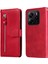 Xiaomi Redmi Note 14 Fermuarlı Cüzdan Buzağı Dokusu Pu Deri Telefon Kapağı (Yurt Dışından) 1