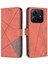 Xiaomi Redmi Note 14 Deri Telefon Kılıfı Cüzdan Standı (Yurt Dışından) 1