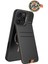 iPhone 16 Pro Kılıf Magsafeli Raptic Slim Wallet Serisi Deri Görünümlü Kartlıklı Standlı Kapak Siyah 1