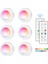 6 Adet / Set Rgb LED Uzaktan Kumandalı Dolap Işığı Çok Renkli (Yurt Dışından) 1