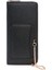 Kadın Uzun Cüzdan Düz Renkli Asılı Zincir Fermuar Büyük Kapasiteli Moda Clutch Para Cüzdanı (Yurt Dışından) 5