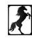 Deco Horse Metal Tablo - Siyah - 45X55 cm 1