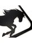 Deco Horse Metal Tablo - Siyah - 45X55 cm 2