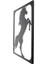 Deco Horse Metal Tablo - Siyah - 45X55 cm 3