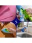 Her Eve Lazım Temizlik Seti (Premium El Mopu + Mikrofiber Cam Bezi Pembe + Premium Bulaşık Süngeri) 1