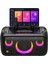 Partybox Break X1 800W Karaoke Bluetooth Hoparlör Seti, 13.3" Dahili Tablet, 2 Kablosuz Gizlenebilir Otomatik Şarjlı Mikrofon, Rgb Işıklı Taşınabilir Ses Bombası Siyah 1