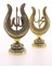 2'li Gold Allah Muhammed Lale Lafız Orta Boy Biblo 22 cm 4