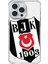Apple iPhone 15 Pro Max Beşiktaş Büyük Logo Şeffaf Telefon Kılıfı 1