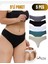 Yüksek Bel, Toparlayıcı, Tanga Külotlar - 5'li Paket Siyah, Füme, K Yeşil, Taş Rengi, Füme 1