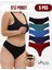 Yüksek Bel, Toparlayıcı, Tanga Külotlar - 5'li Paket Bordo, Siyah , Lacivert, K Yeşil, Indigo 1