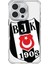 Apple iPhone 16 Pro Beşiktaş Büyük Logo Şeffaf Telefon Kılıfı 1