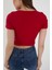 2'li Adet Fitilli Kısa Kol ve Askılı Body Crop Bluz Seti 4