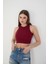 2'li Adet Fitilli Kısa Kol ve Askılı Body Crop Bluz Seti 3